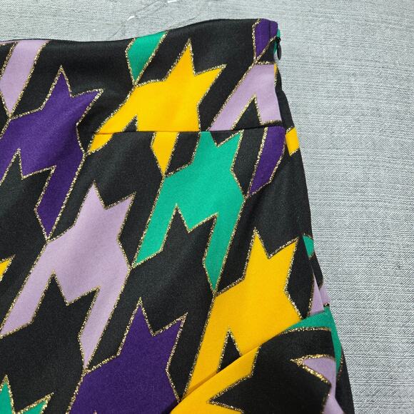 Ashley Stewart Wom 26/28 NWT One Shoulder Blouse Mardi Gras Jazz College Concert - Picture 3 of 12